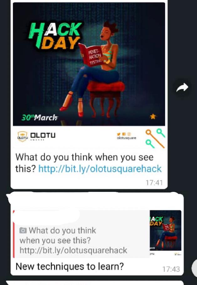 Whatsapp conversation